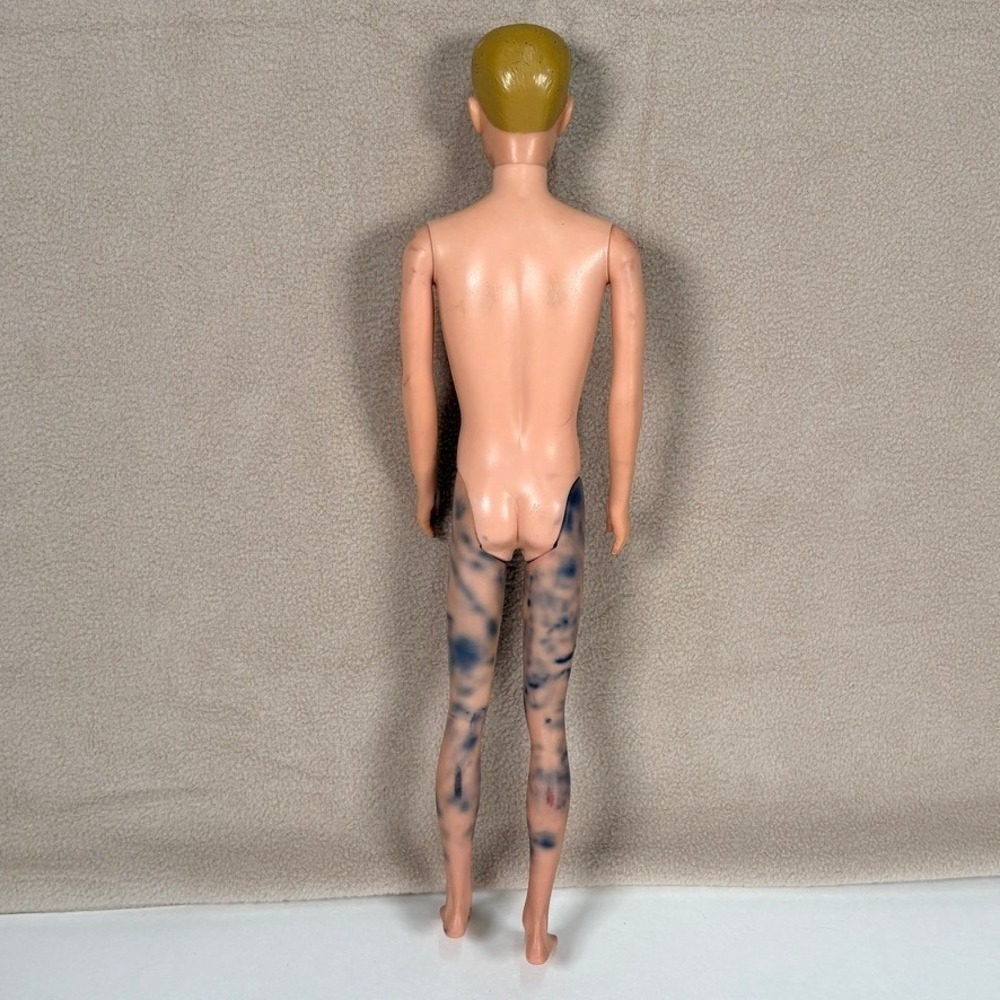 Vintage 1960s Ken Doll and Clothing Lot Blonde Painted Hair Jacket Shorts Shoes - Picture 6 of 14